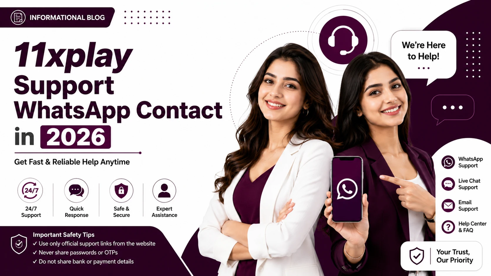 11xplay Support WhatsApp Contact in 2026