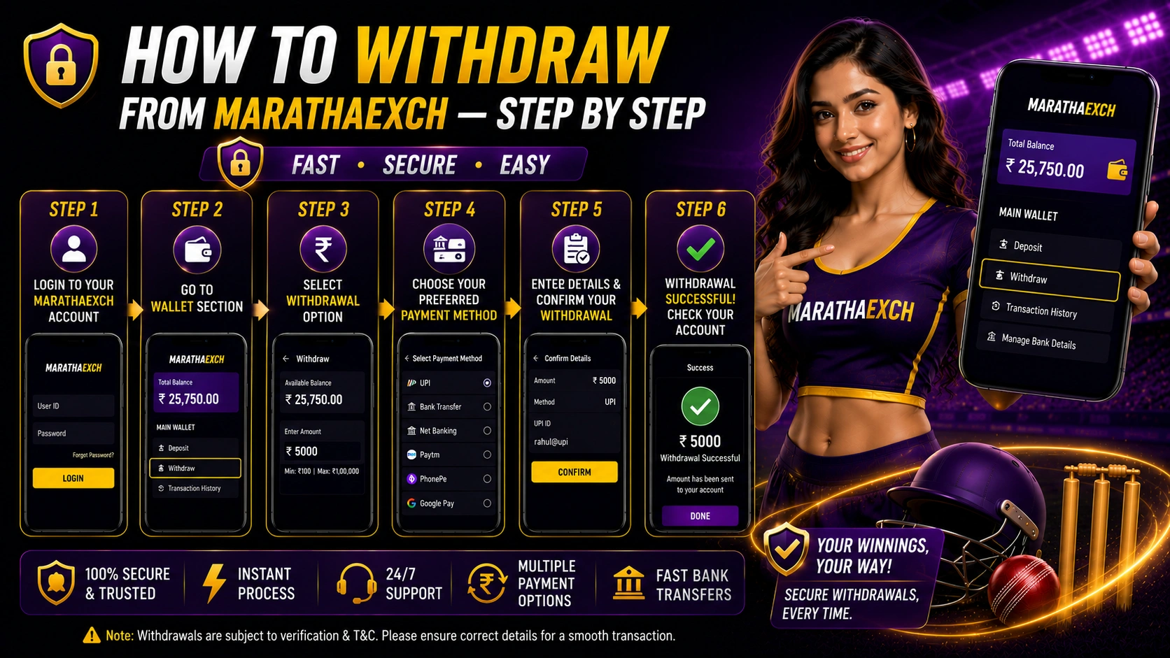 How to Withdraw from MarathaExch — Step by Step