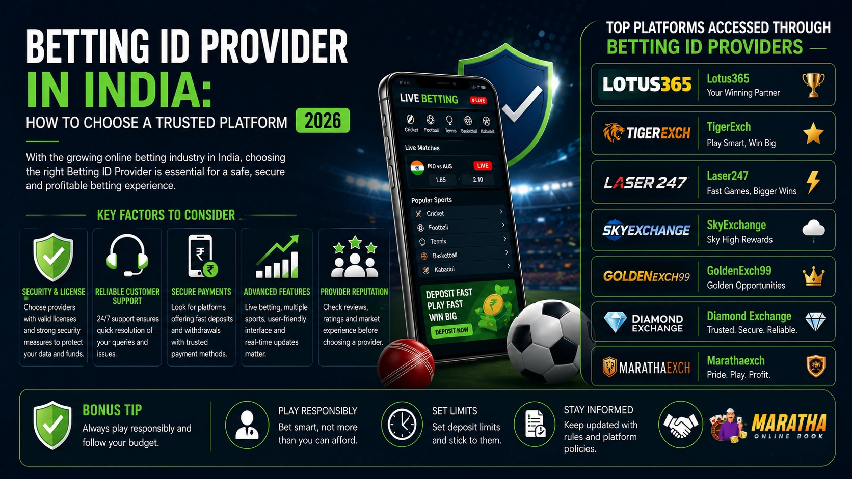 Top Platforms Accessed Through Betting ID Providers