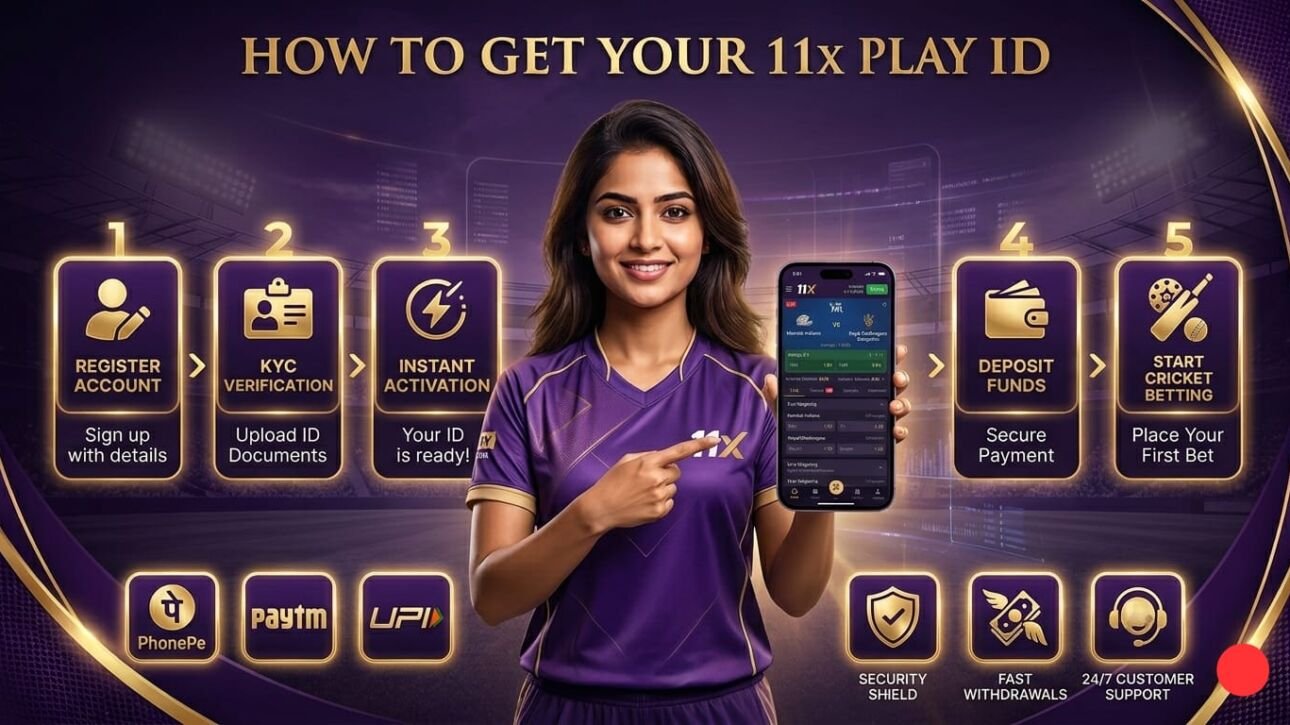 11x Play ID registration process with KYC verification and account activation steps