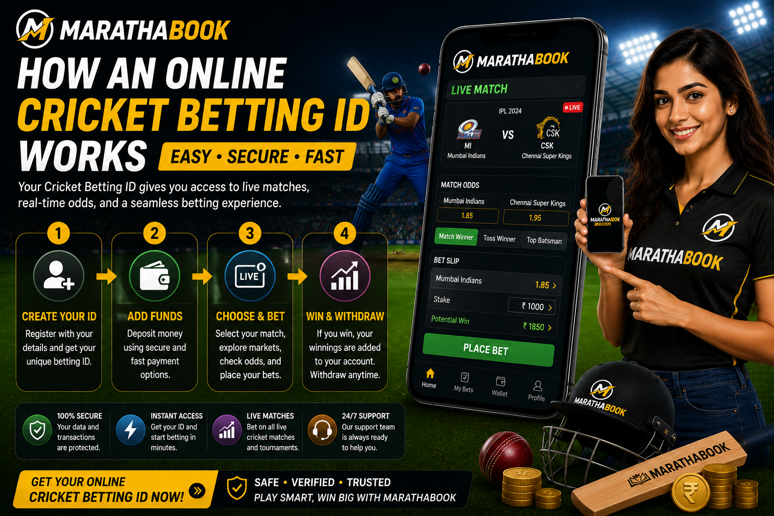 How an Online Cricket Betting ID Works