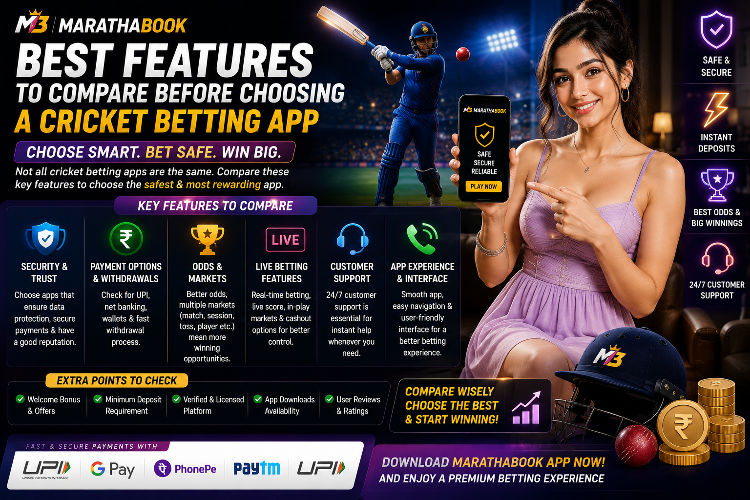 Best Features to Compare Before Choosing a Cricket Betting App