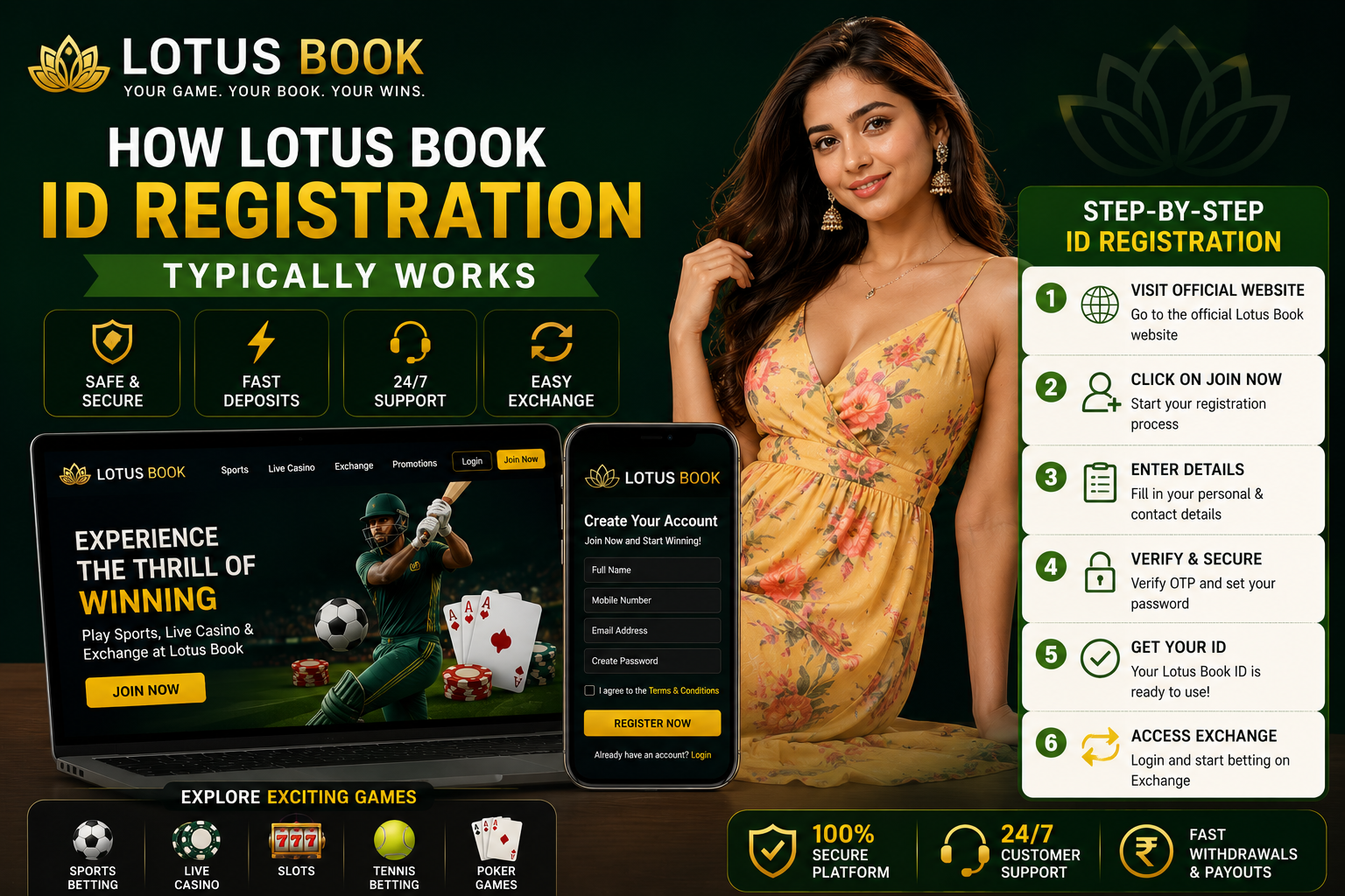 How Lotus Book ID Registration Typically Works