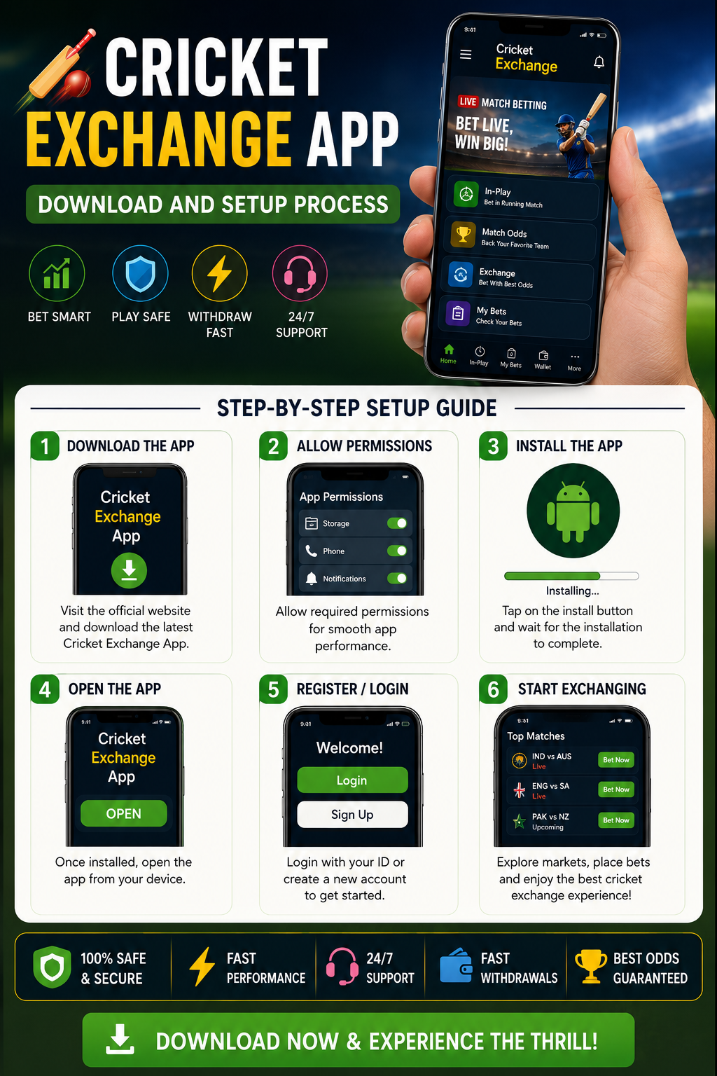 Cricket Exchange App Download and Setup Process