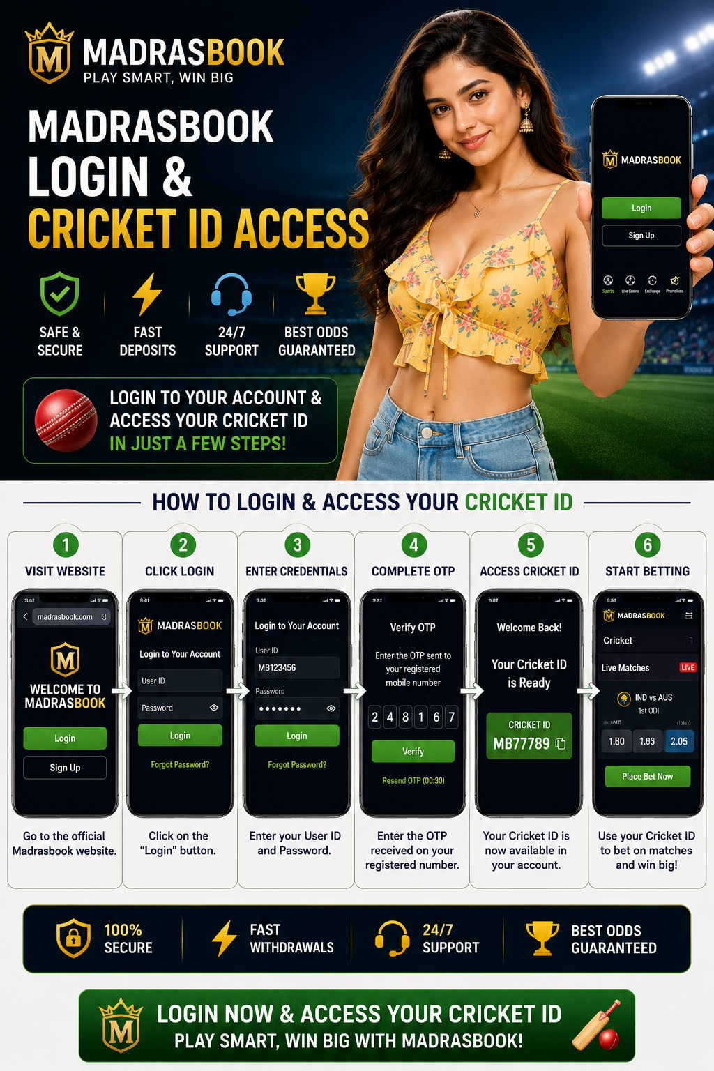 Madrasbook Login & Cricket ID Access
