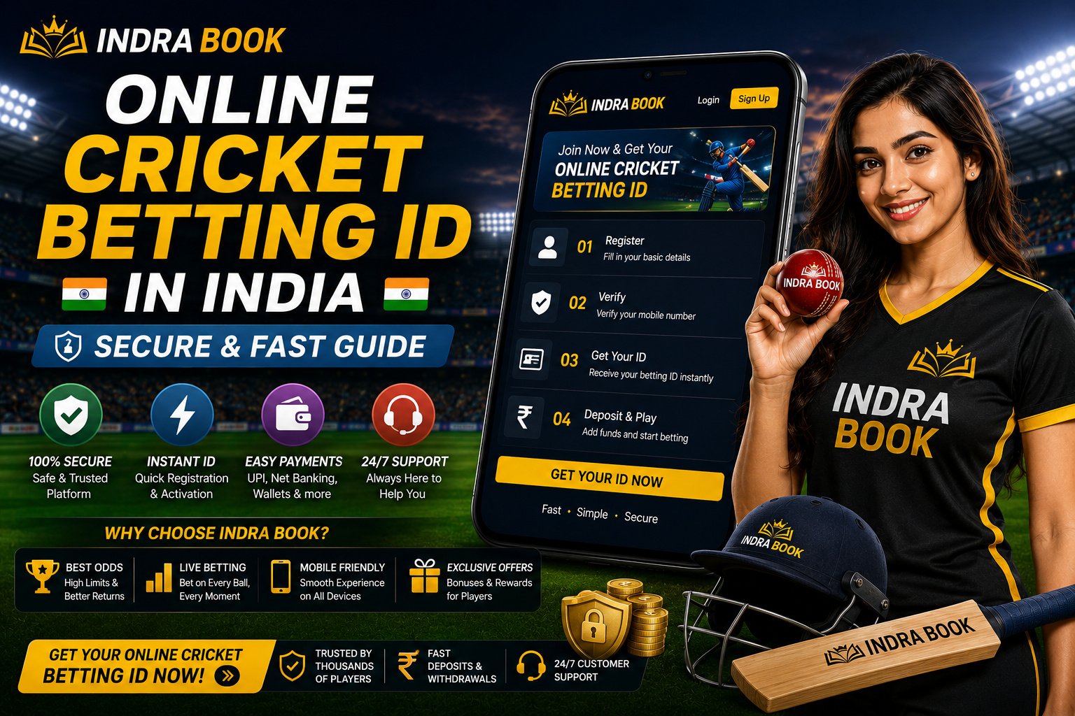 Online Cricket Betting ID in India | Secure & Fast Guide