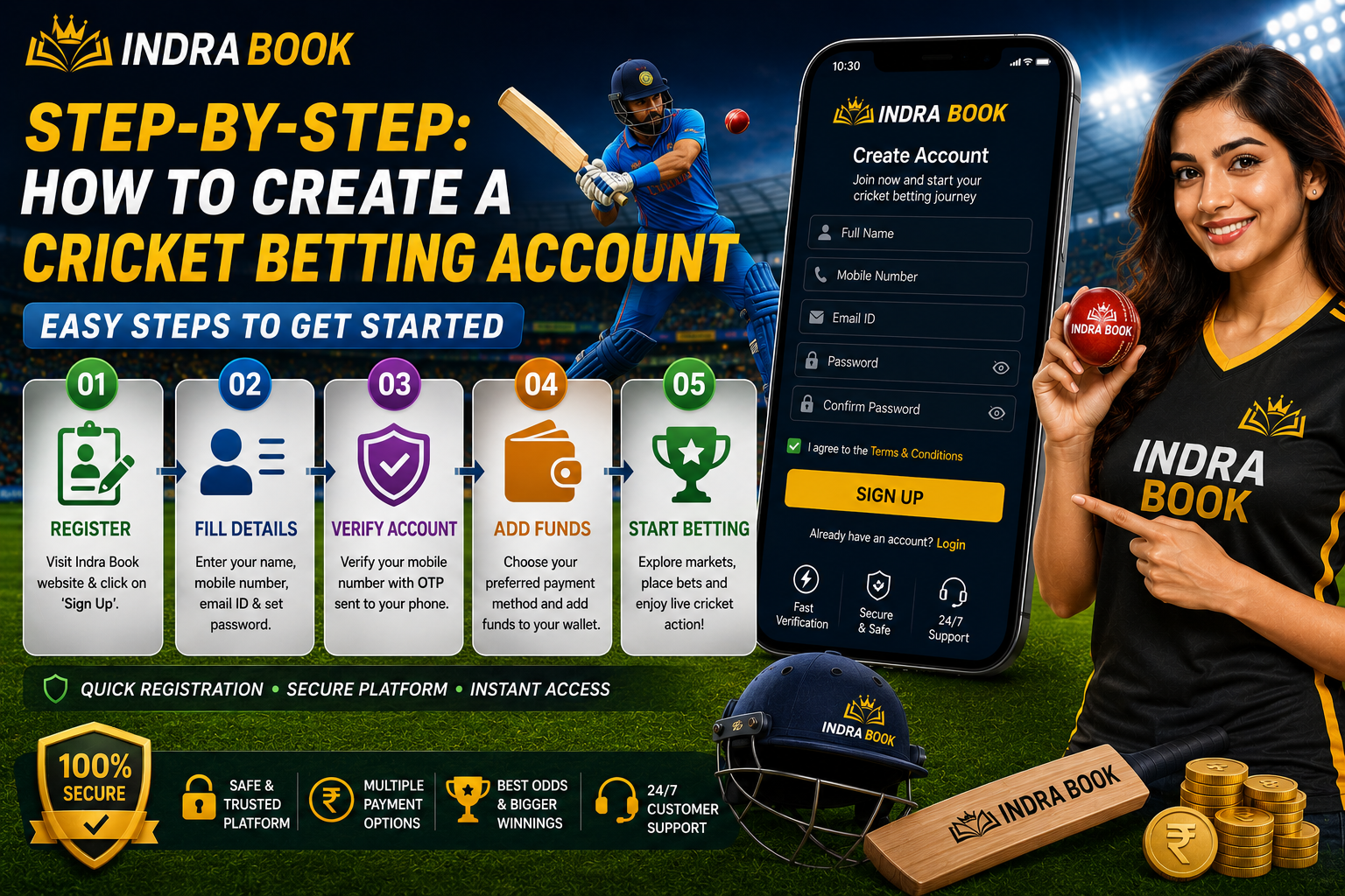 Step-by-Step: How to Create a Cricket Betting Account