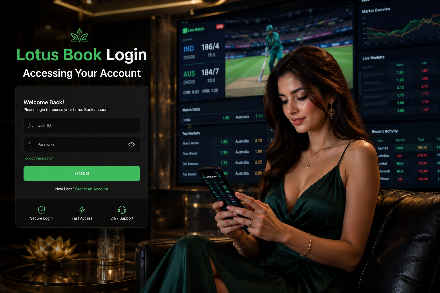 Lotus Book Guide & Accessing Your Account